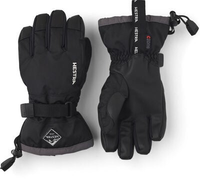 Hestra Gauntlet Czone JR Hanske, Svart/Grafitt
