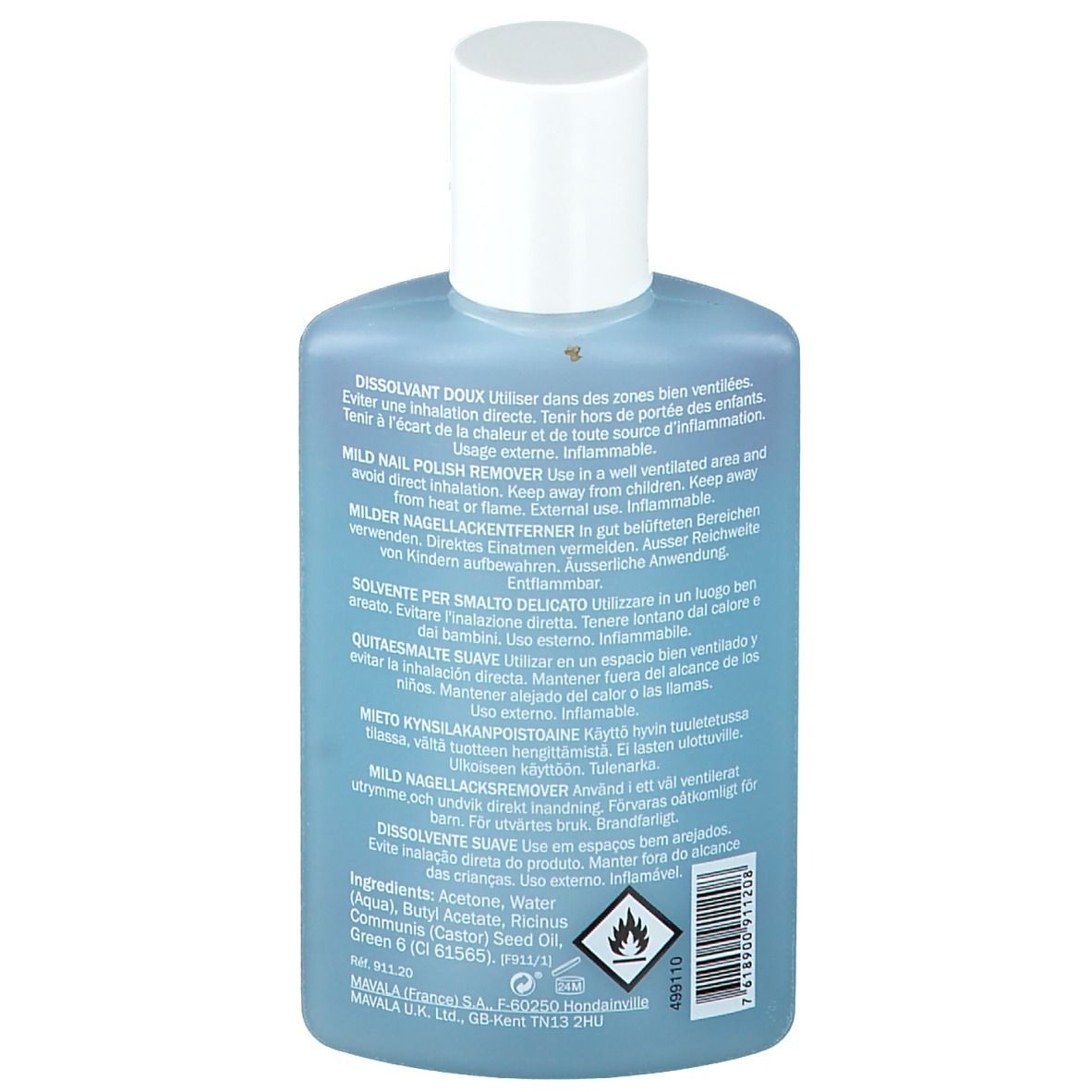 MAVALA Nagellackentferner blau