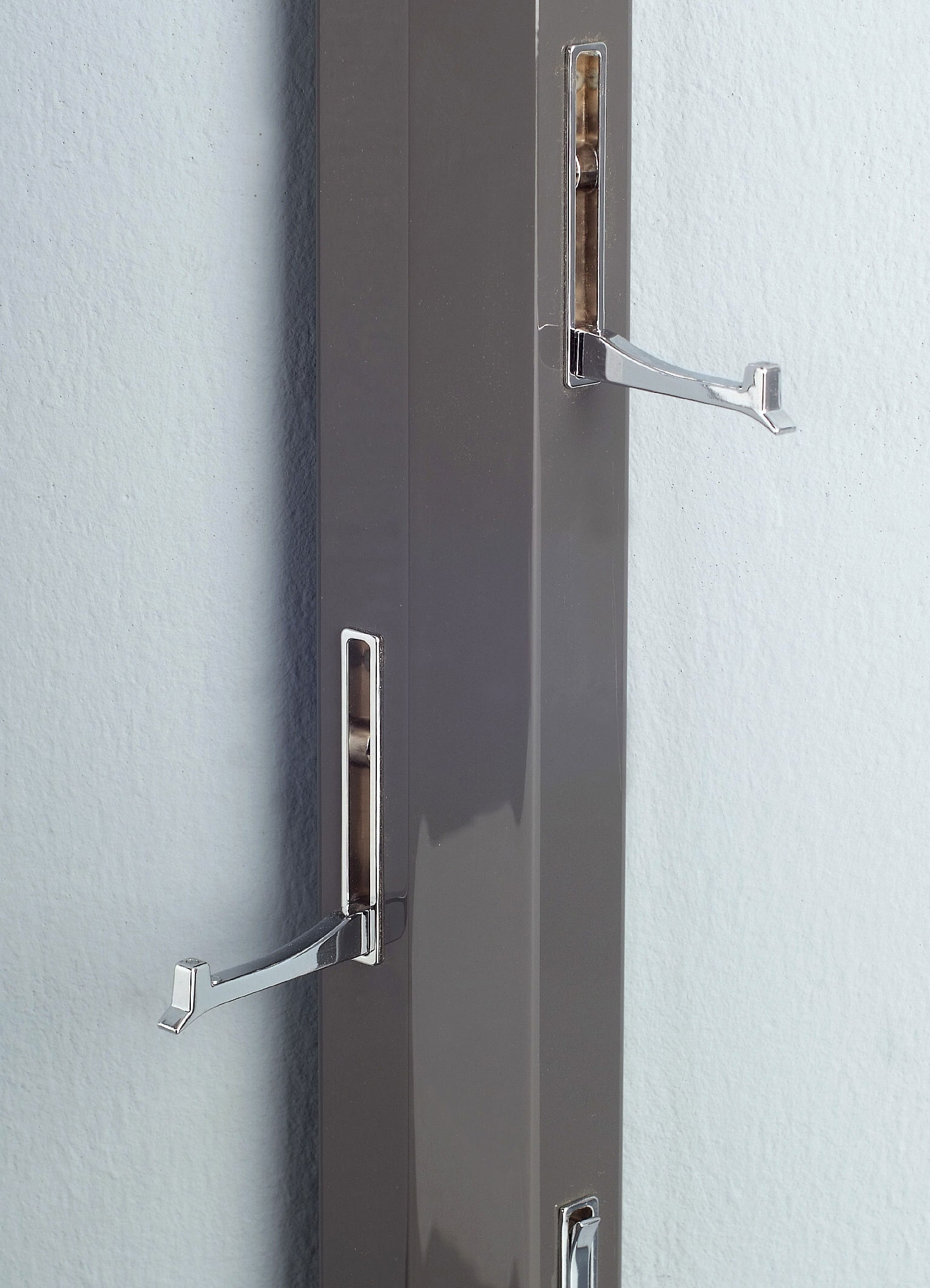 Garderobe PALO Anthrazit Hochglanz 8 x 185 x 4 cm