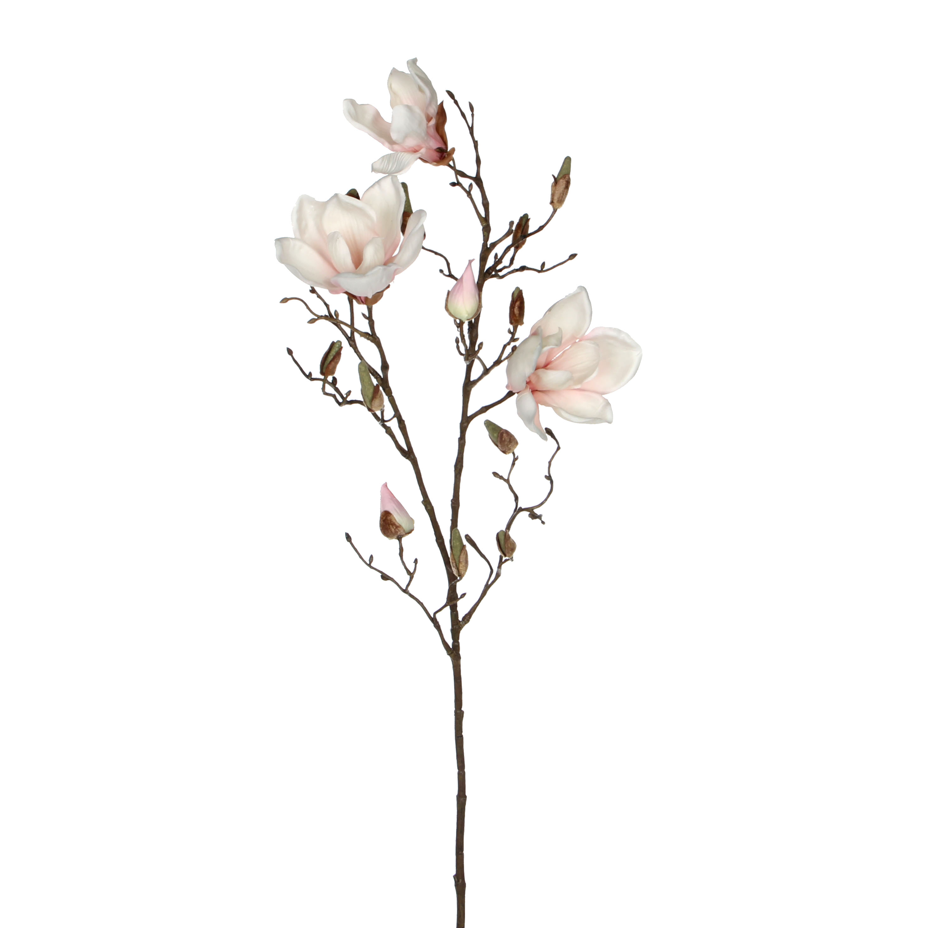 Magnolia artificielle rose clair h88