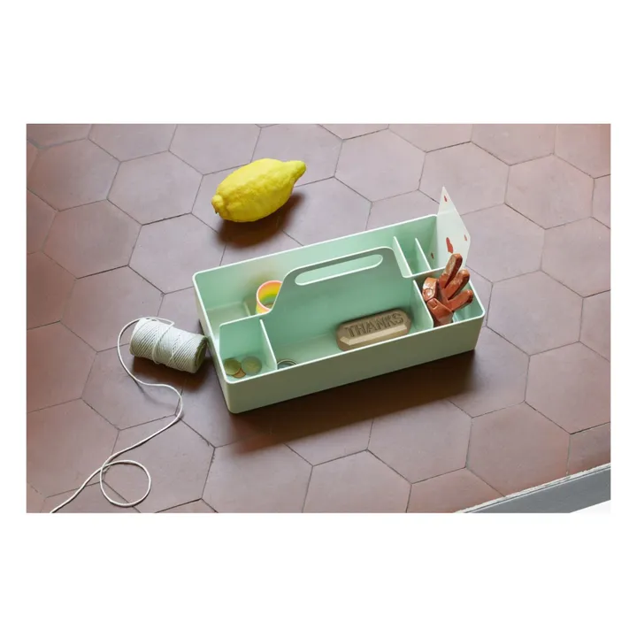 Vitra Rangement Toolbox en plastique recyclé - Arik Levy | Vert Menthe