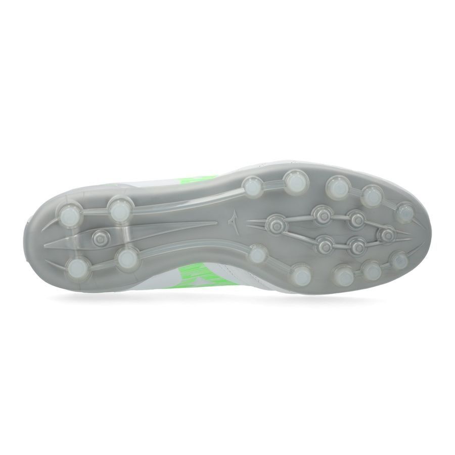 Mizuno Morelia Neo IV Pro AG Frontier - Blanc/Vert Néon/Cool Gray