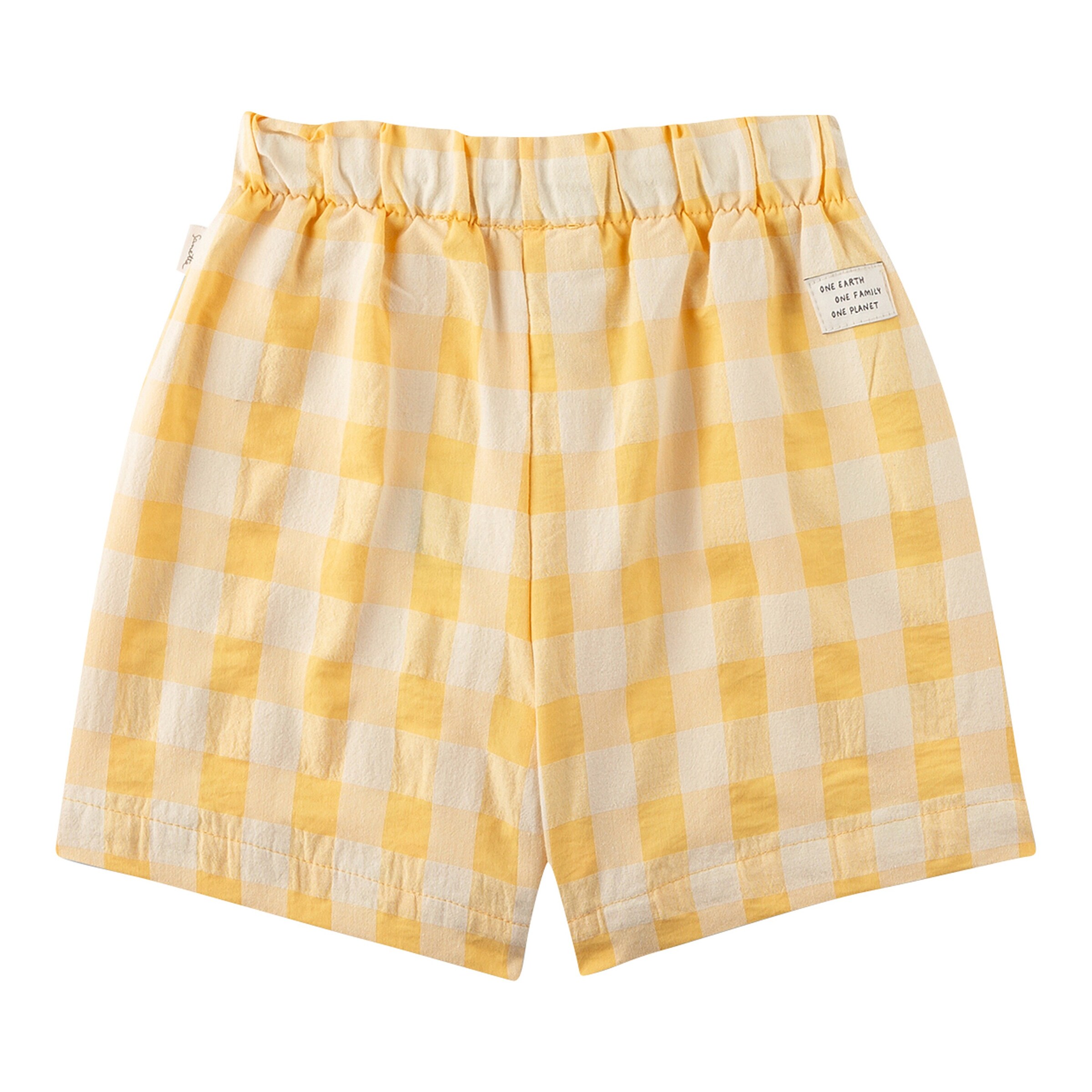 Sanetta Pure - Pure Shorts Karo gelb