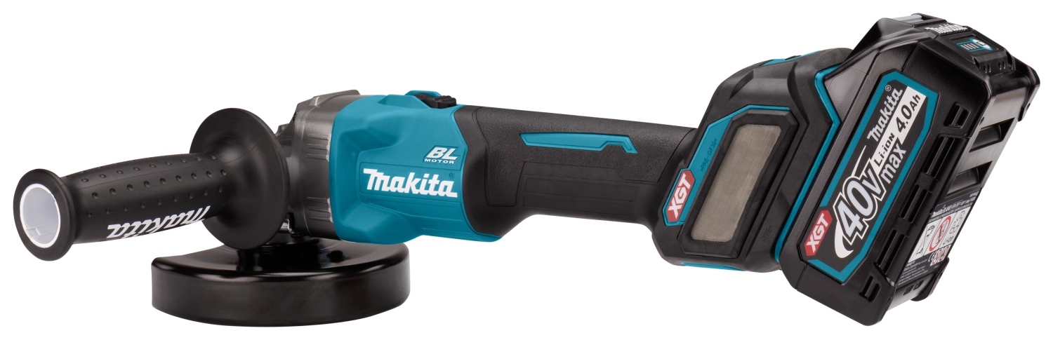 Makita GA026GM201 XGT 40V Max Li-ion accu haakse slijper set (2x 4.0Ah) in Mbox -125mm