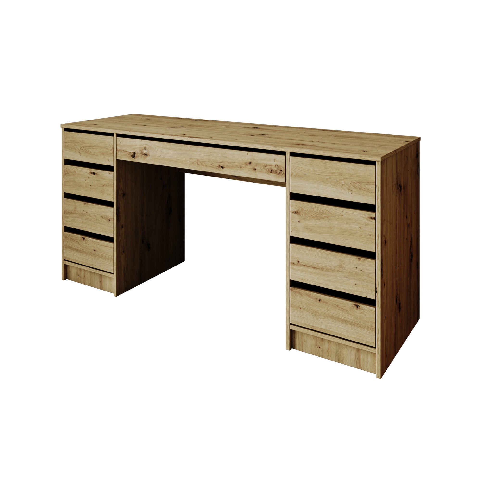 Meubella - Kaptafel Arco 2 - Eiken - 154 cm