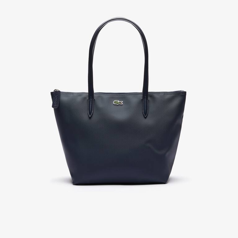 Petit sac cabas zippé L.12.12 Concept uni Sacs à main & Cabas - Bleu - Lacoste - Femme