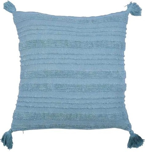 Linen & More sierkussen Chloe blauw 45 x 45 cm
