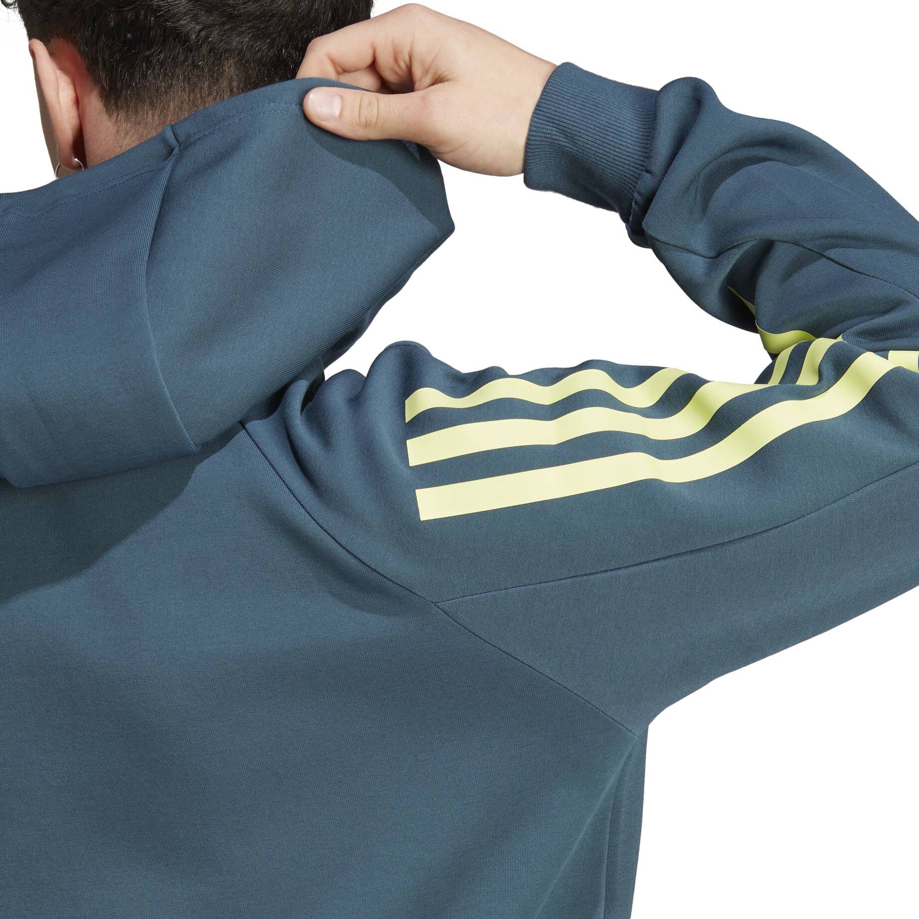 adidas Sportswear| Herren Sweatjacke mit Kapuze FUTURE ICONS 3 STRIPES FULLZIP
