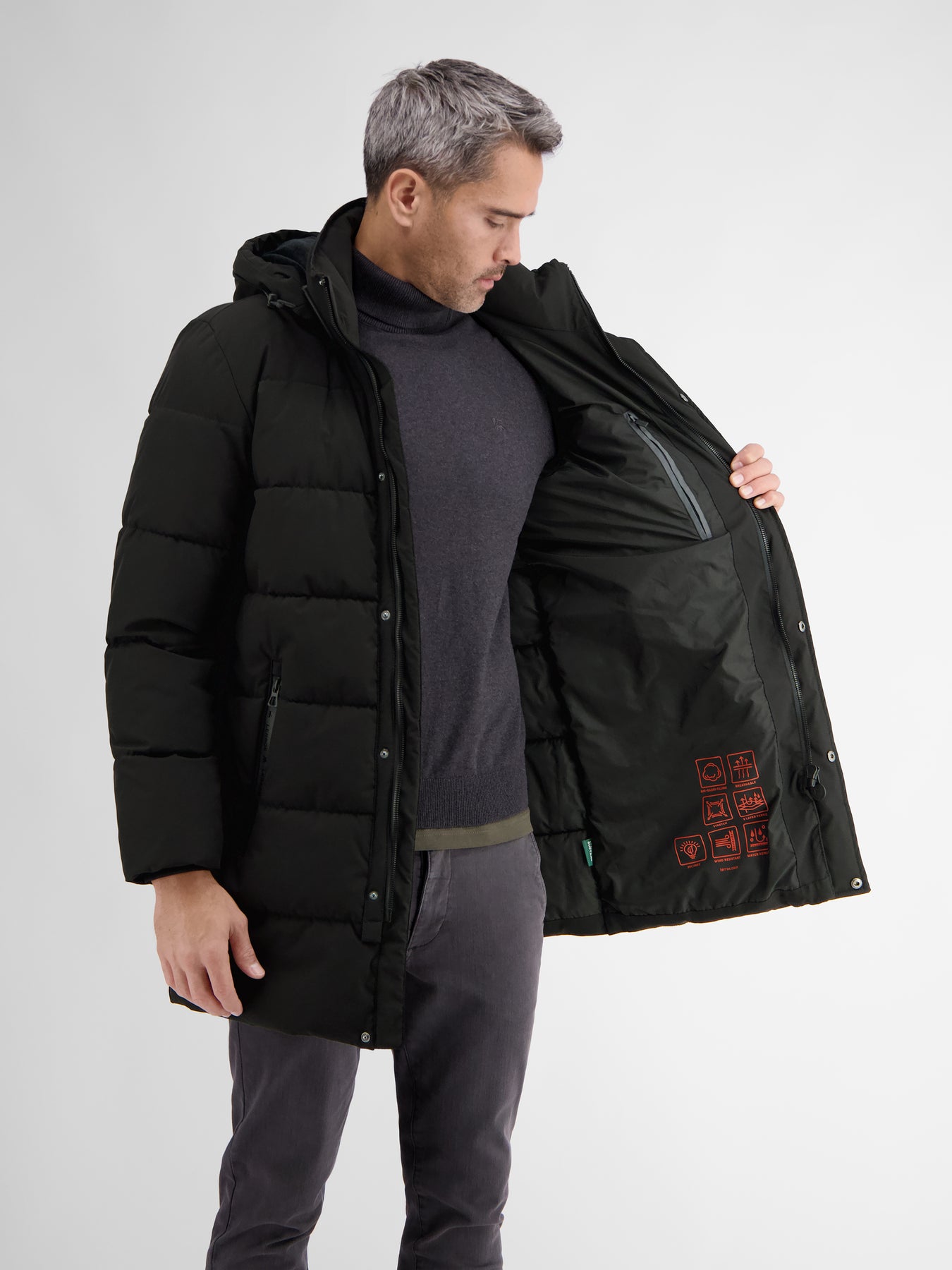Longjacket, gesteppt
