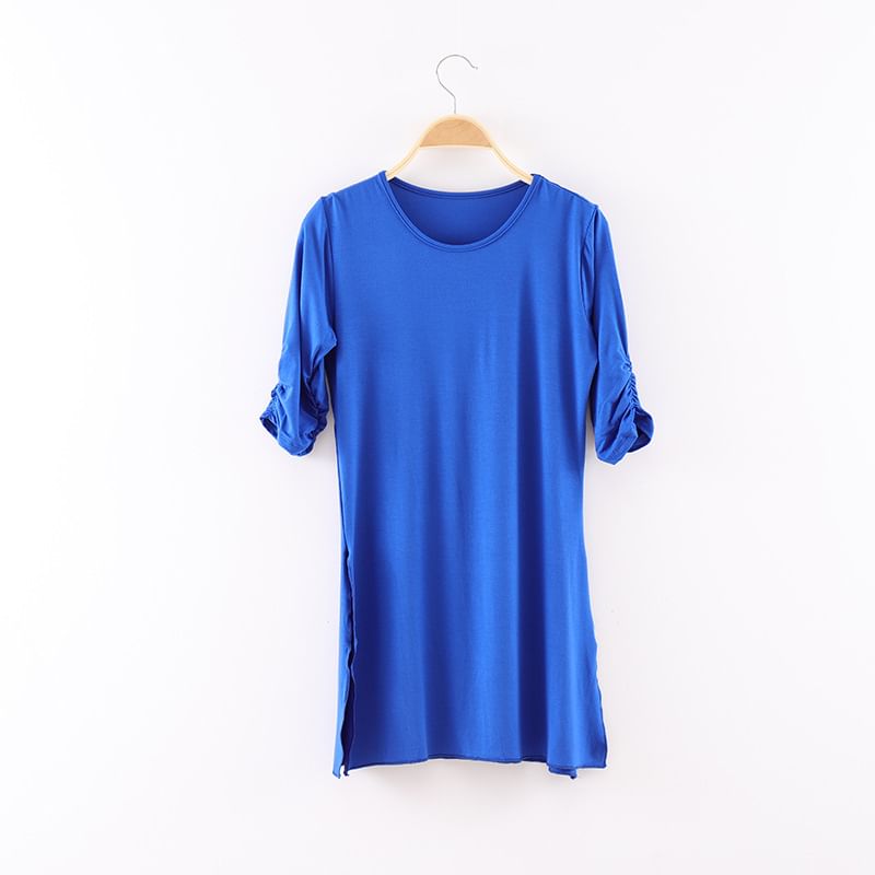 Cossita - Dans-T-shirt met elleboogmouwen en zijsplit