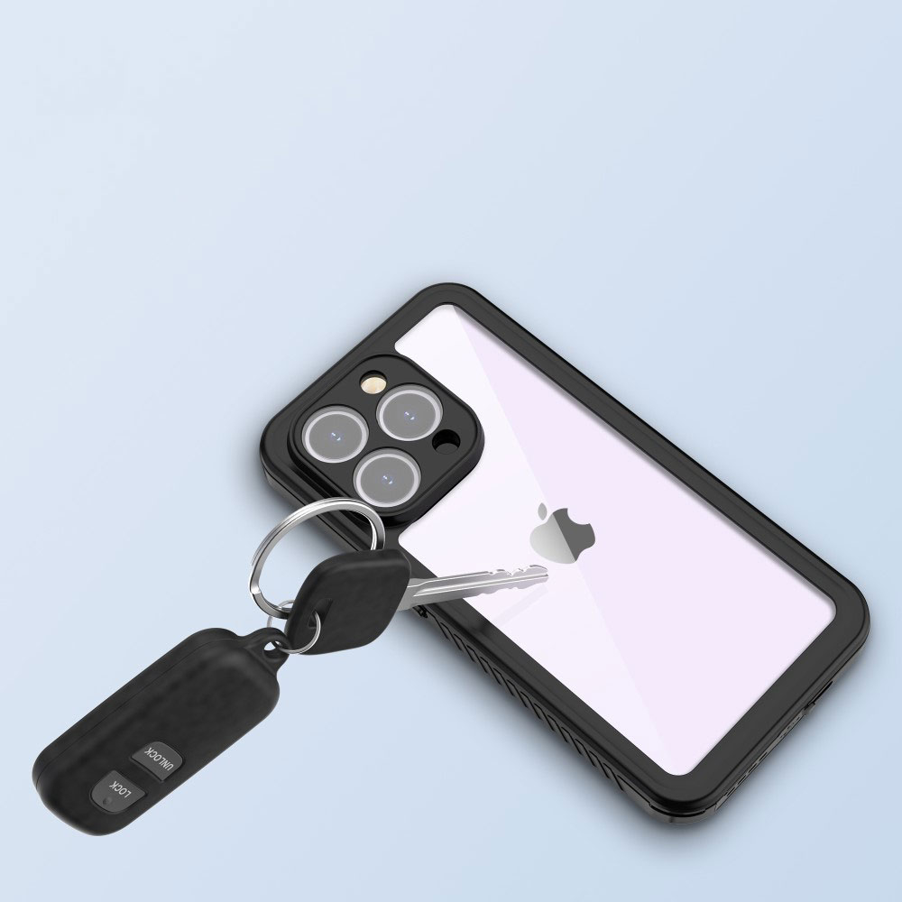 iPhone 15 Pro Max Wasserfeste Outdoor Schutz Hülle (IP68) - Schwarz