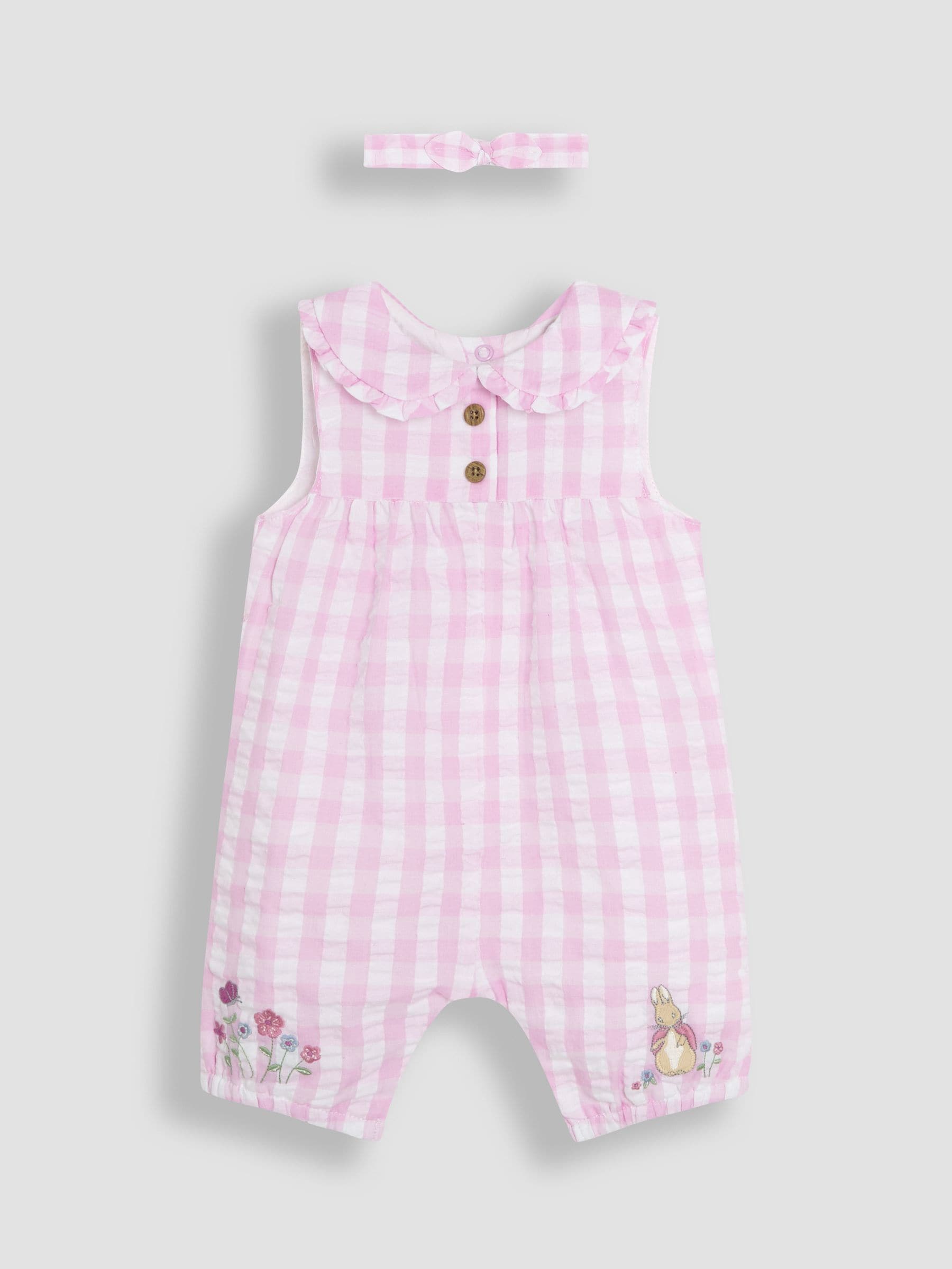 JoJo Maman Bébé Peter Flopsy Bunny Jumpsuit & Headband Set