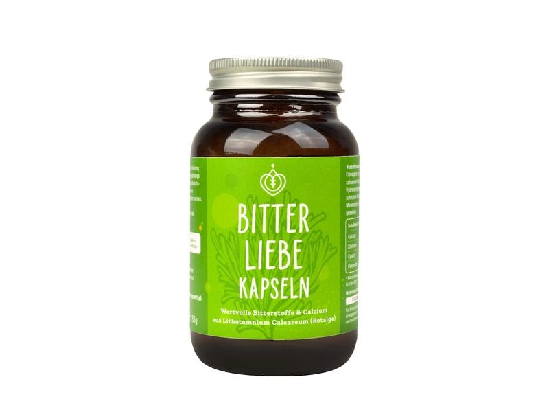 Bitterliebe Wertvolle Bitterstoffe Kapseln 90 Stück Vegane Nahrungsergänzung mit natürlichen Bitterkräutern