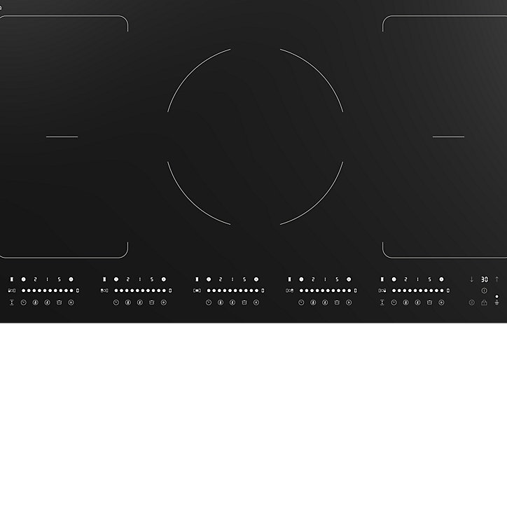 Plaque de cuisson à induction GoodHome LinkSense GH5ZFXLK90 90 cm, 5 foyers