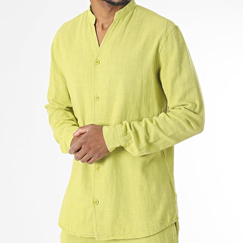 Ensemble Chemises Manches Longues Et Pantalon Vert Clair