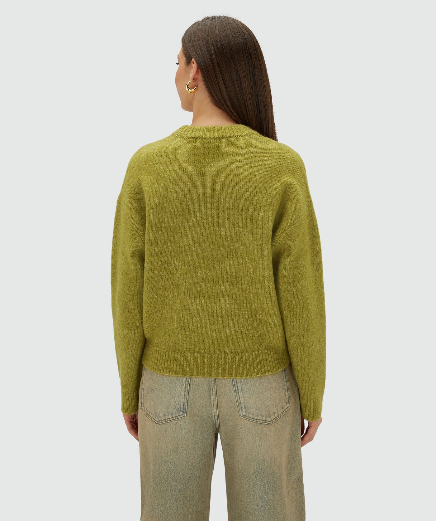 JV-IZE oversized trui - pistachio