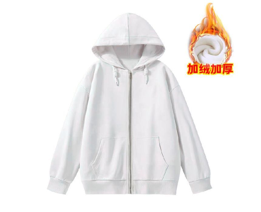CRIBI - Effen oversized hoodie met rits