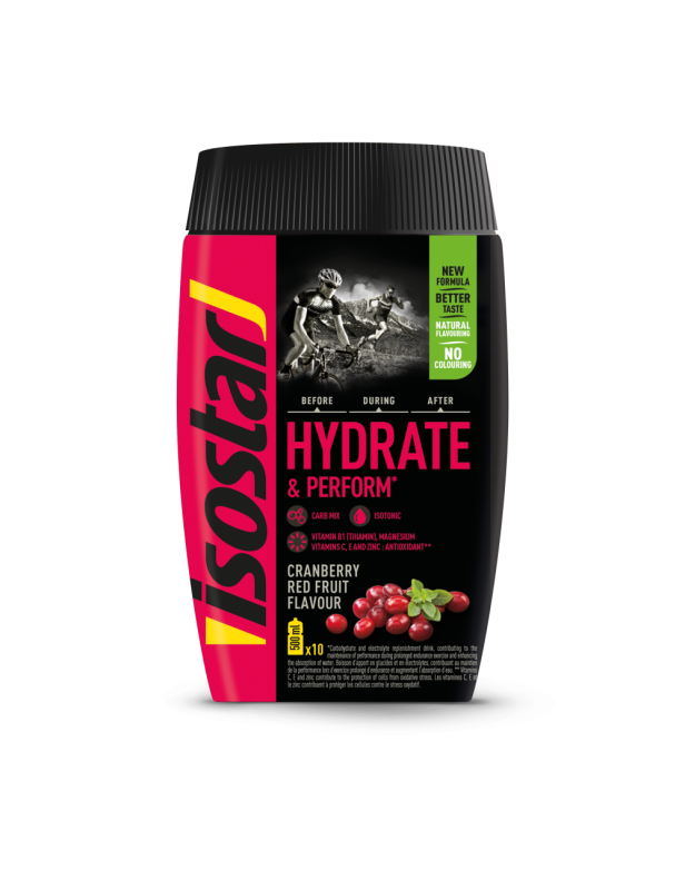 Isostar Hydrate & Perform Cranberry Red Fruit 400g