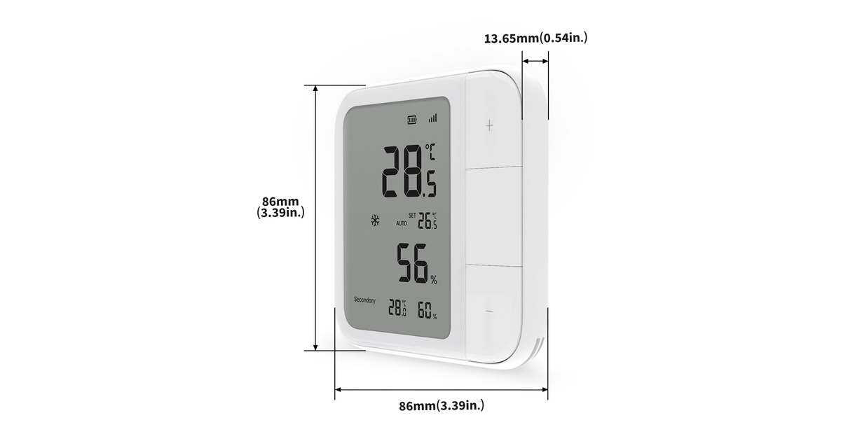 AqaraClimate Sensor W100  (Wit, Zigbee, Thread, Bluetooth, Matter)