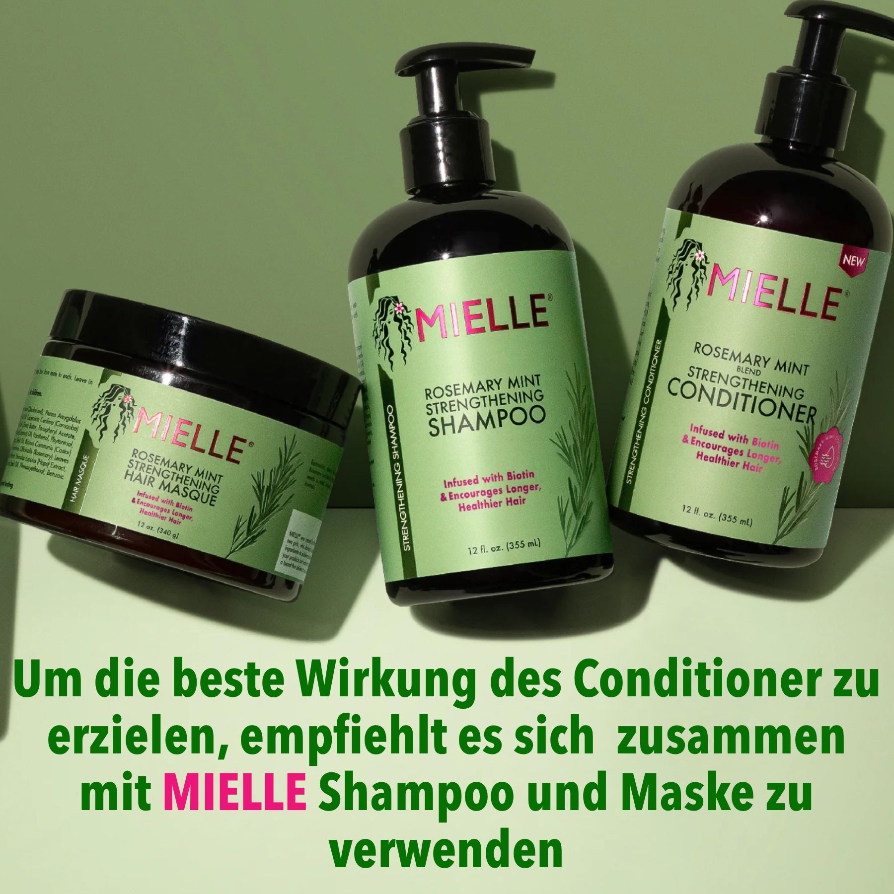 Mielle Organics Haarspülung Rosmarinöl Mint für Haarwachstum