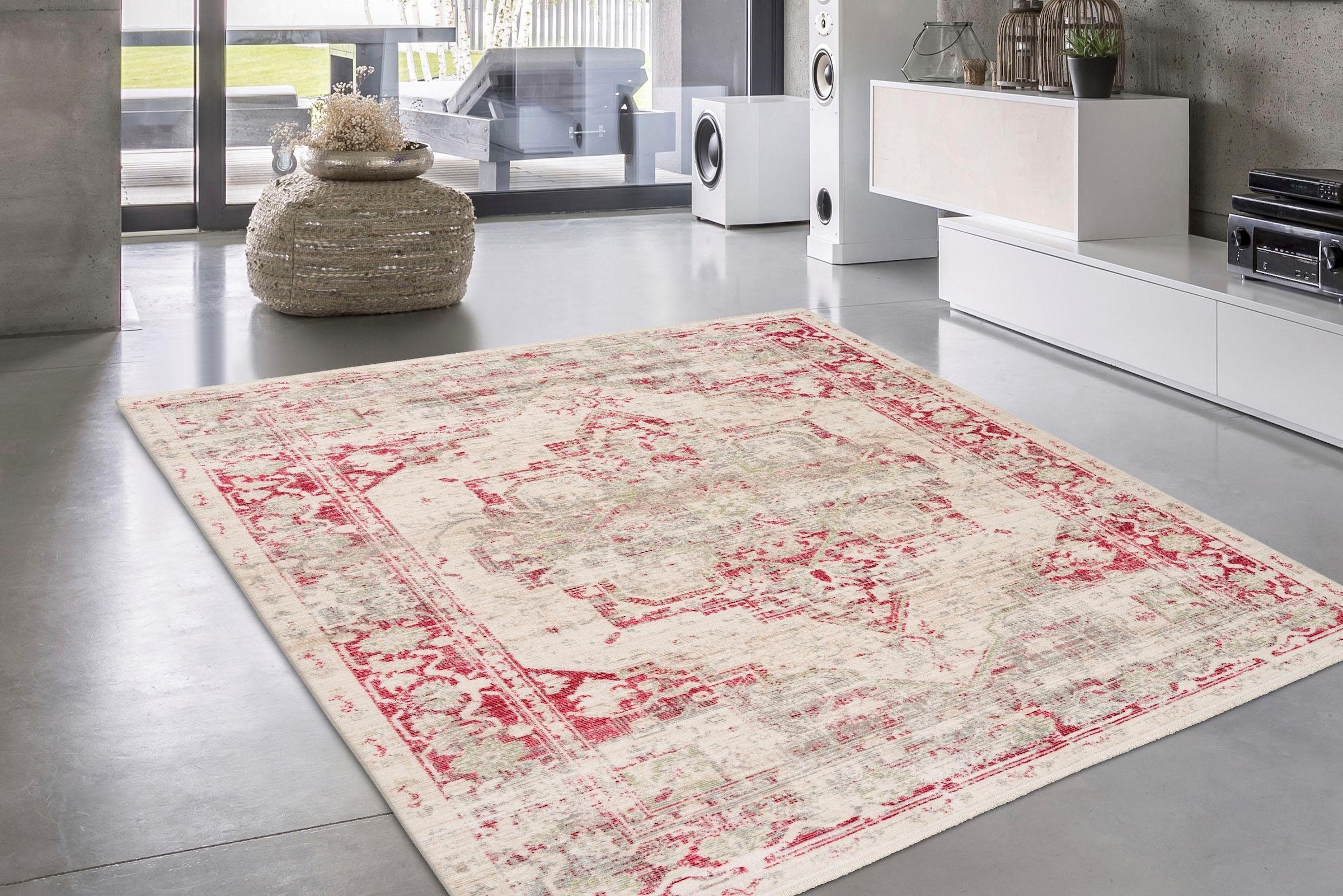 my home Orientteppich »Kilian« rechteckig 5 mm Höhe Mit Fransen, Wohnzimmer