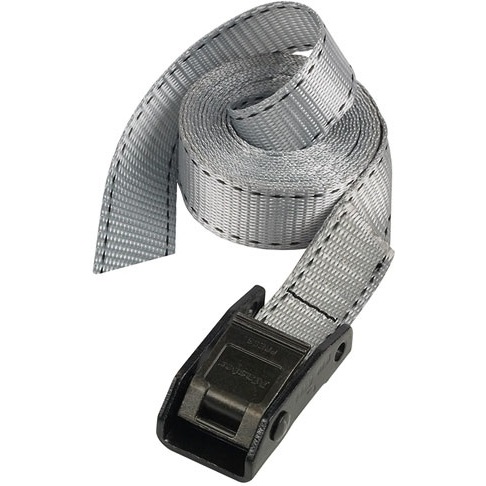 Sangle à bagage - sans crochet - L : 5 m - l : 25 mm - gris