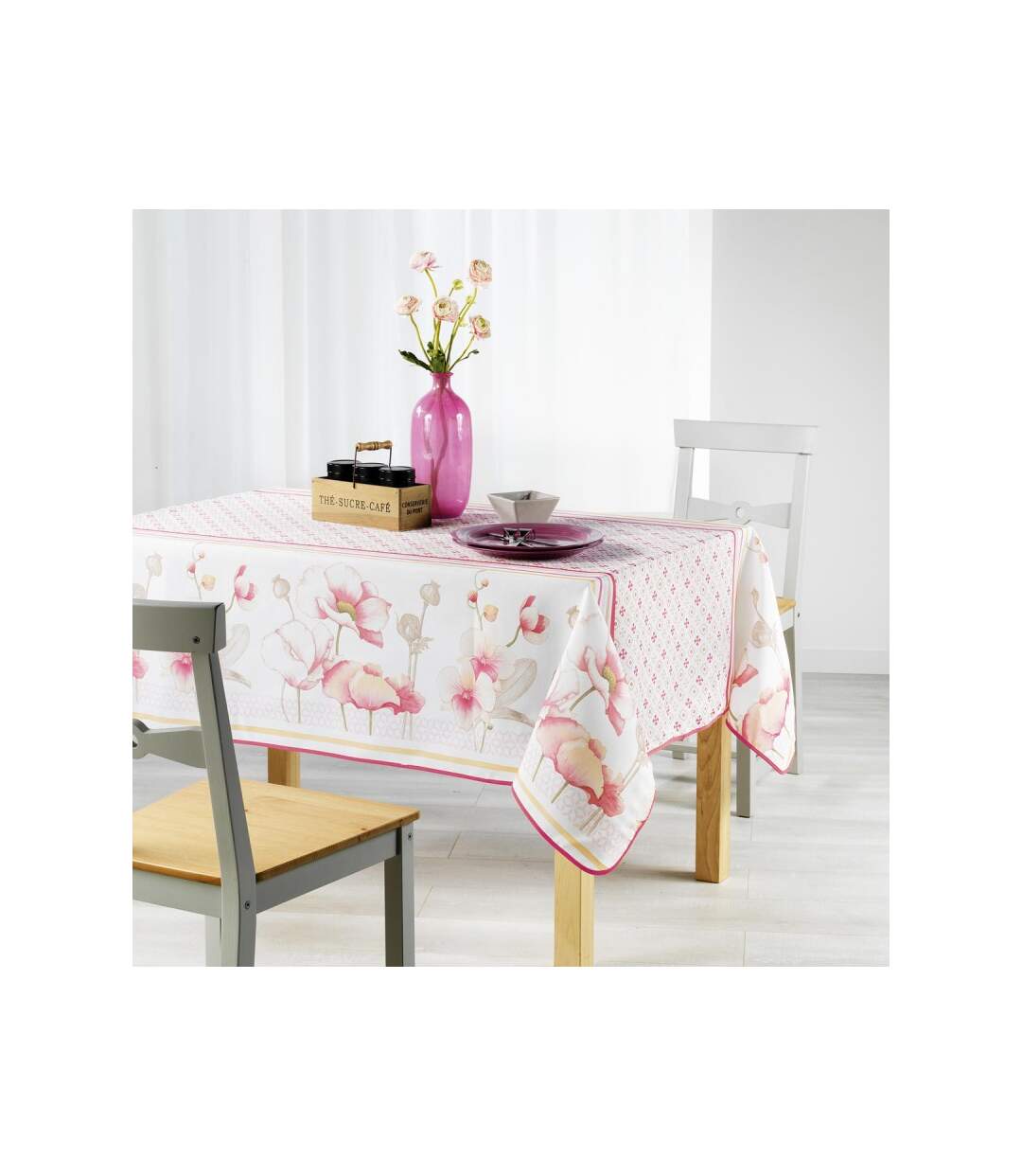 Nappe Antitache Ottilie 150x240cm Rose