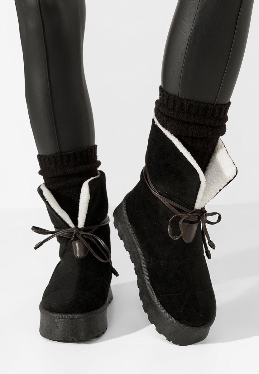 Bottines doublées femme noires Dasenia