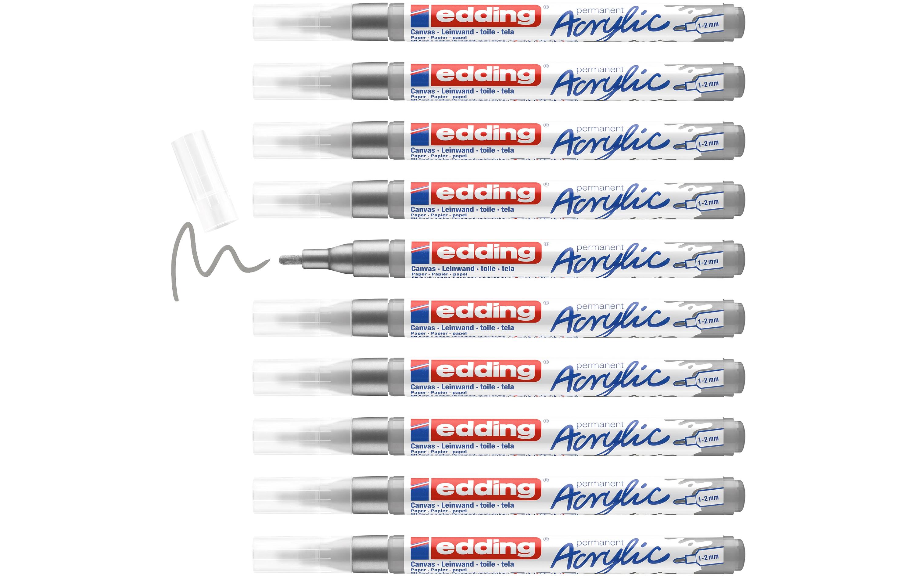 Acrylmarker 5300 Fein, SilberSchnelltrocknende Acrylstifte