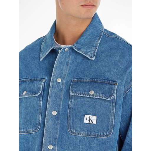 Calvin Klein Jeans Boxy Skjorte, Denim Medium, M