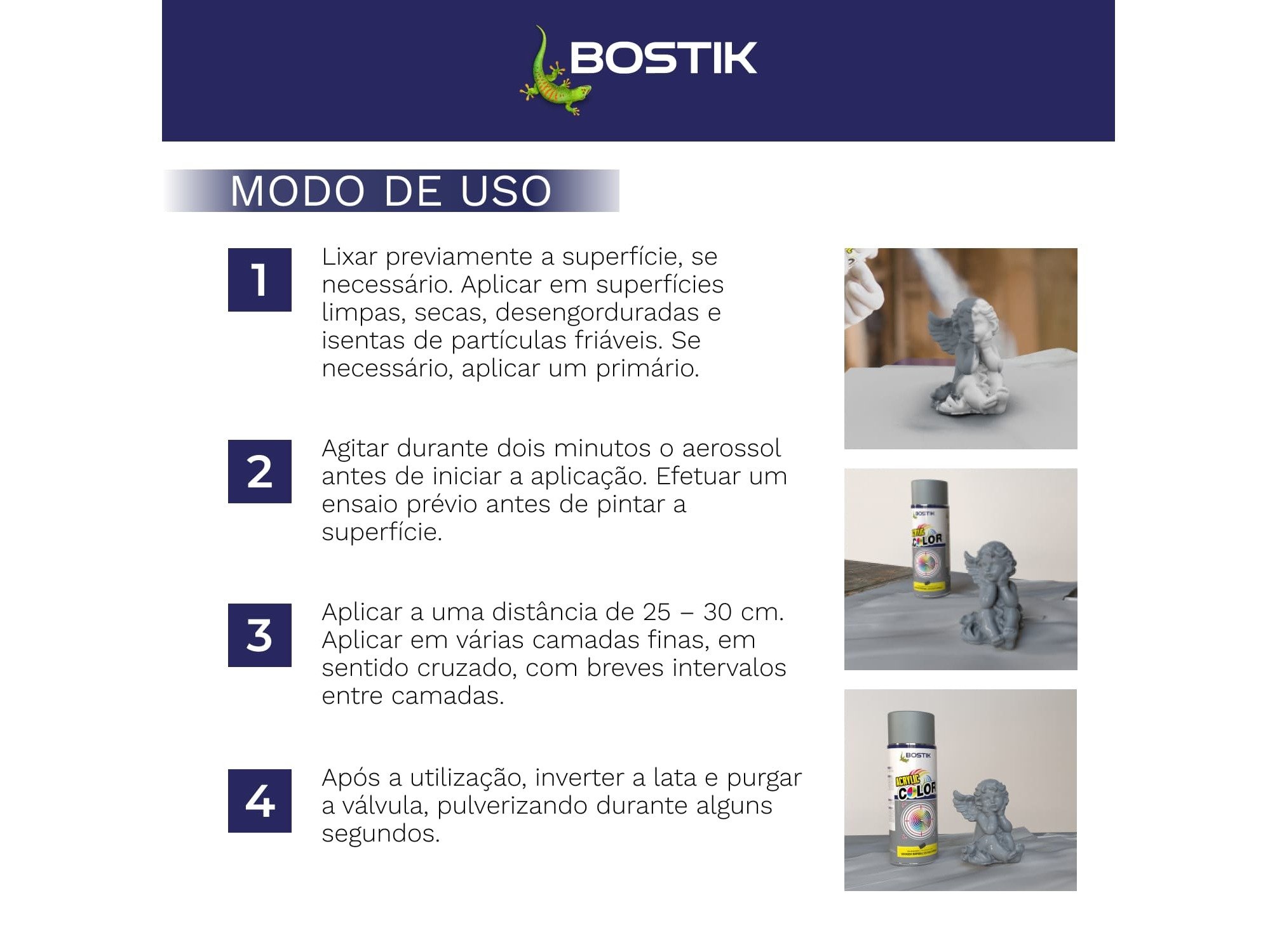 SPRAY ACRYLIC BOSTIK CINZA BRILHANTE 400ML