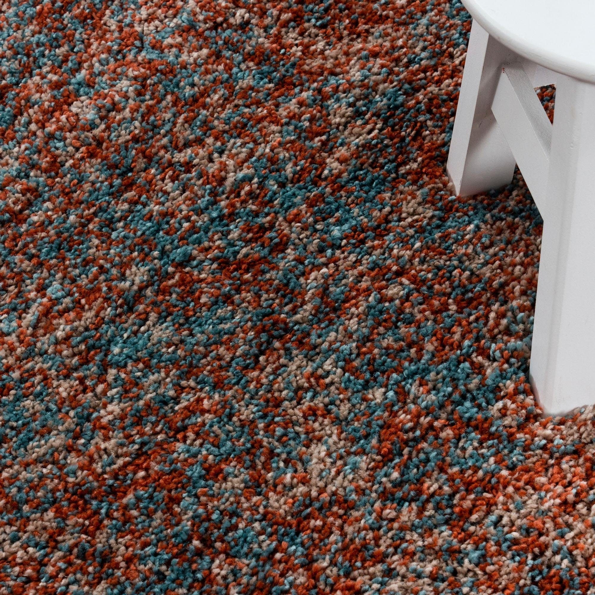 Ayyildiz Teppiche Hochflor-Teppich »Enjoy Shaggy« rechteckig 50 mm Höhe auch als Läufer, Shaggy, Langflor, meliert, Wohnzimmer