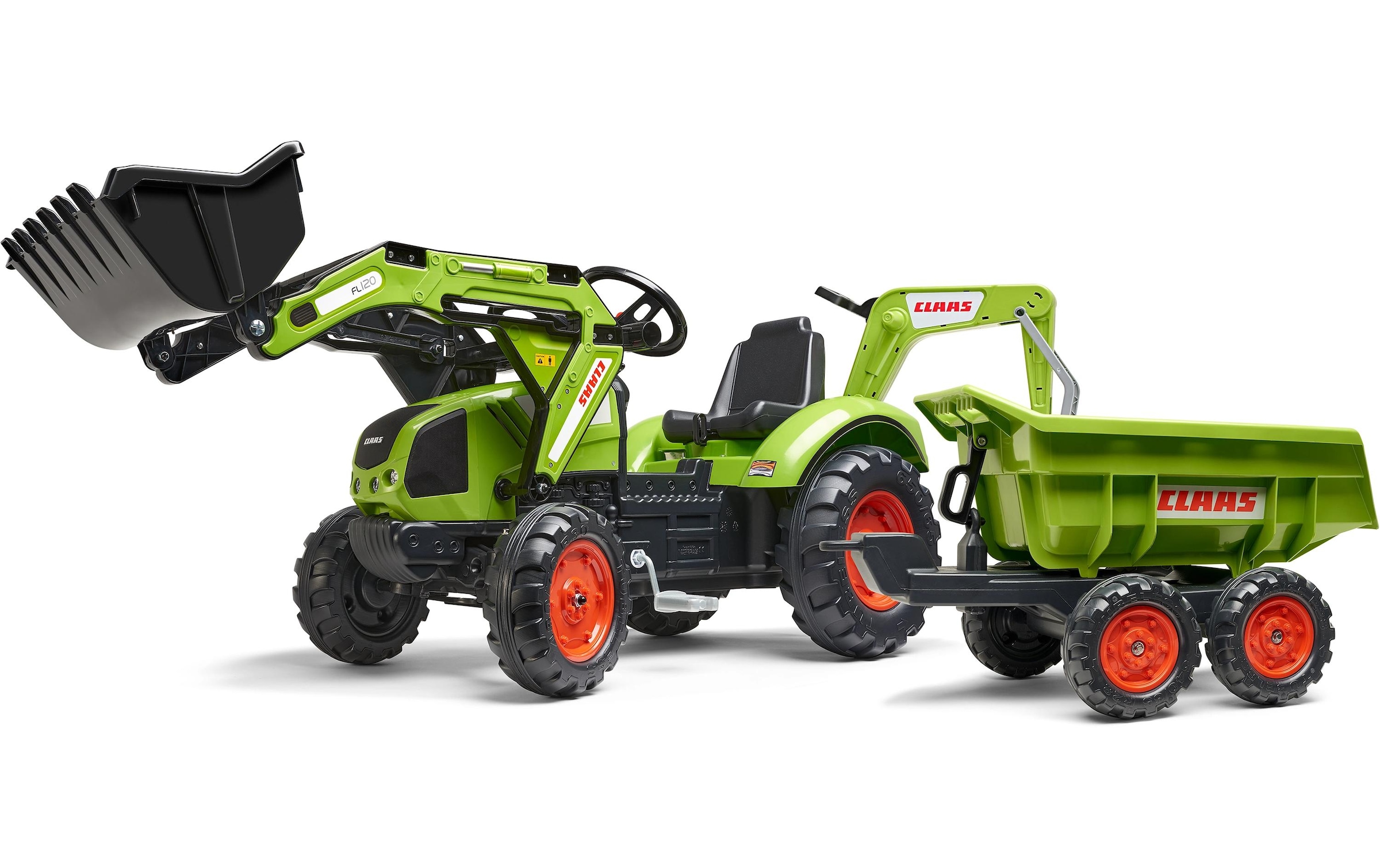 Falk Rutscherauto »Claas Traktor + Anh. XXL«