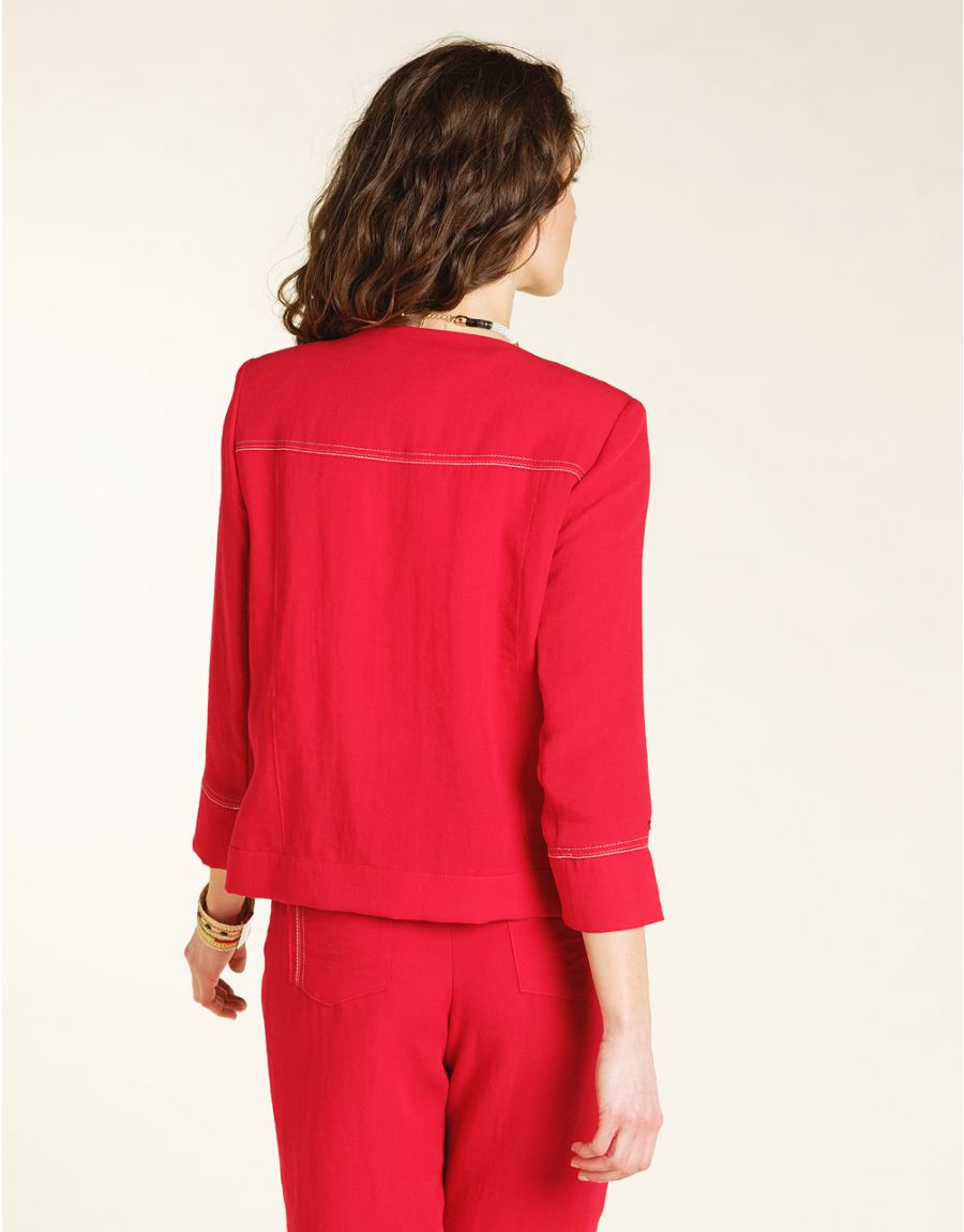 Veste chic rouge