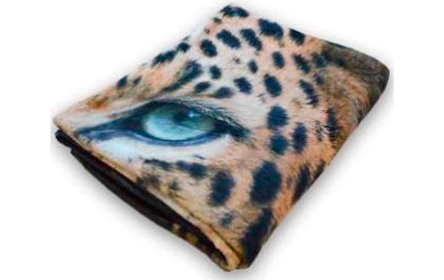 Decke Leopard 150 x 200 cm, BraunCouchdecke