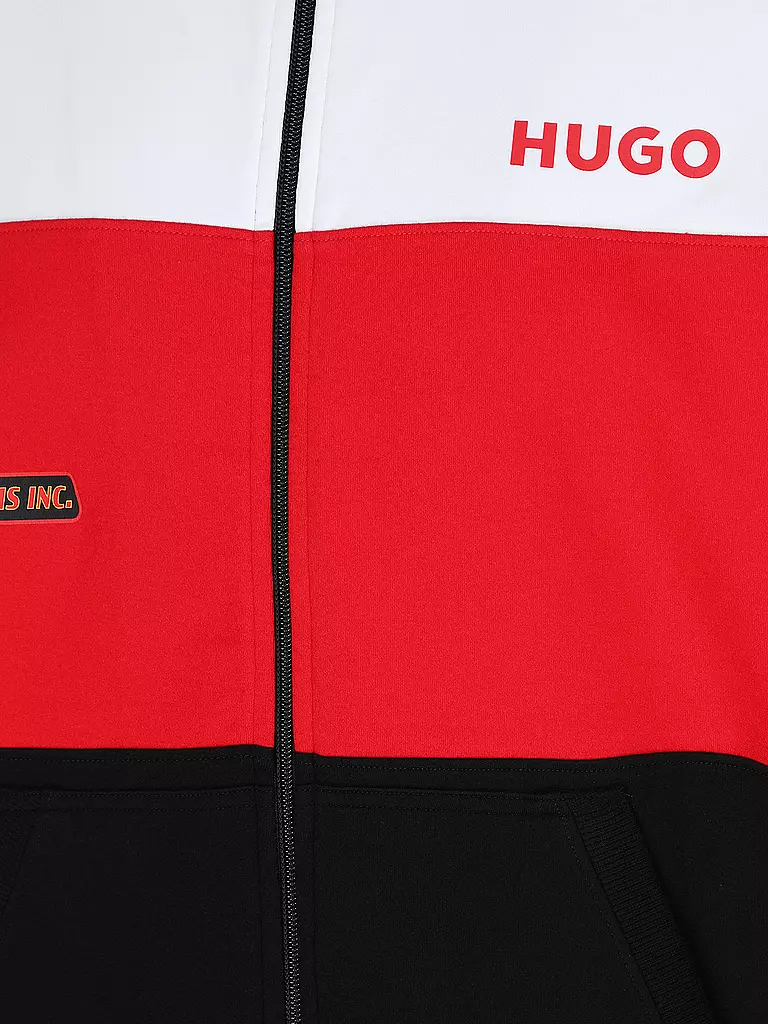 HUGO Loungewear Jacke  schwarz