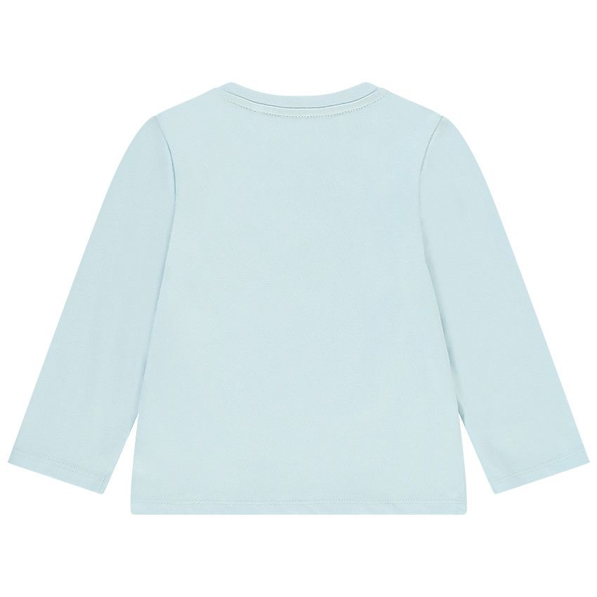 T-shirt manches longues en jersey print fantaisie - Bleu
