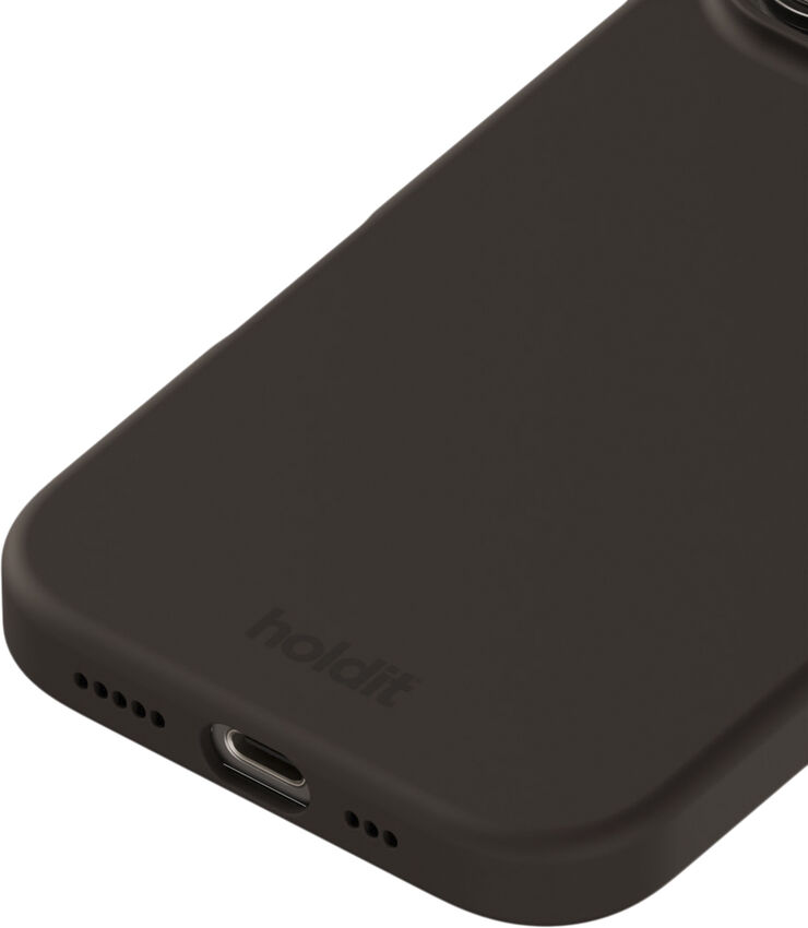 HoldIt Silicone Case iPhone 16 Pro Mørkebrun