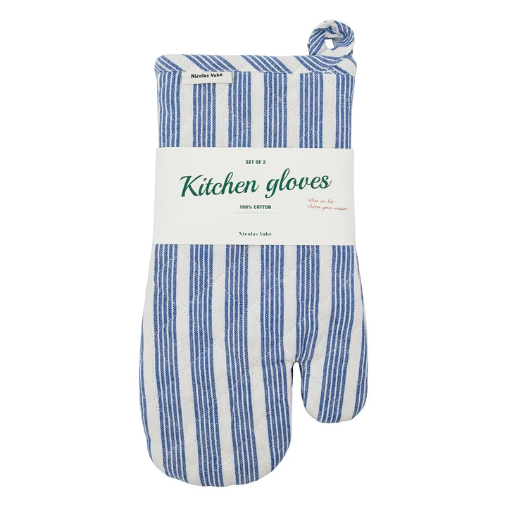 Nicolas Vahé - Chef Küchenhandschuh, blau (2er-Set)