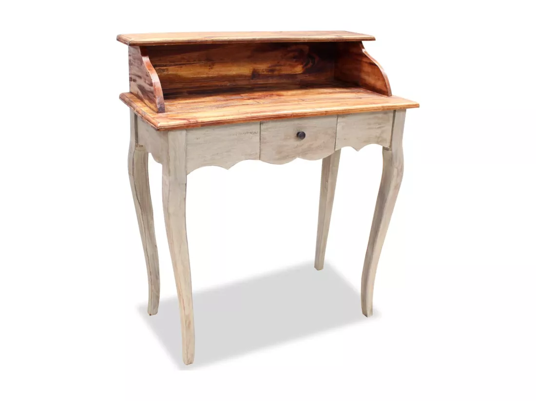 Bureau Bois de récupération massif 80 x 40 x 92 cm
