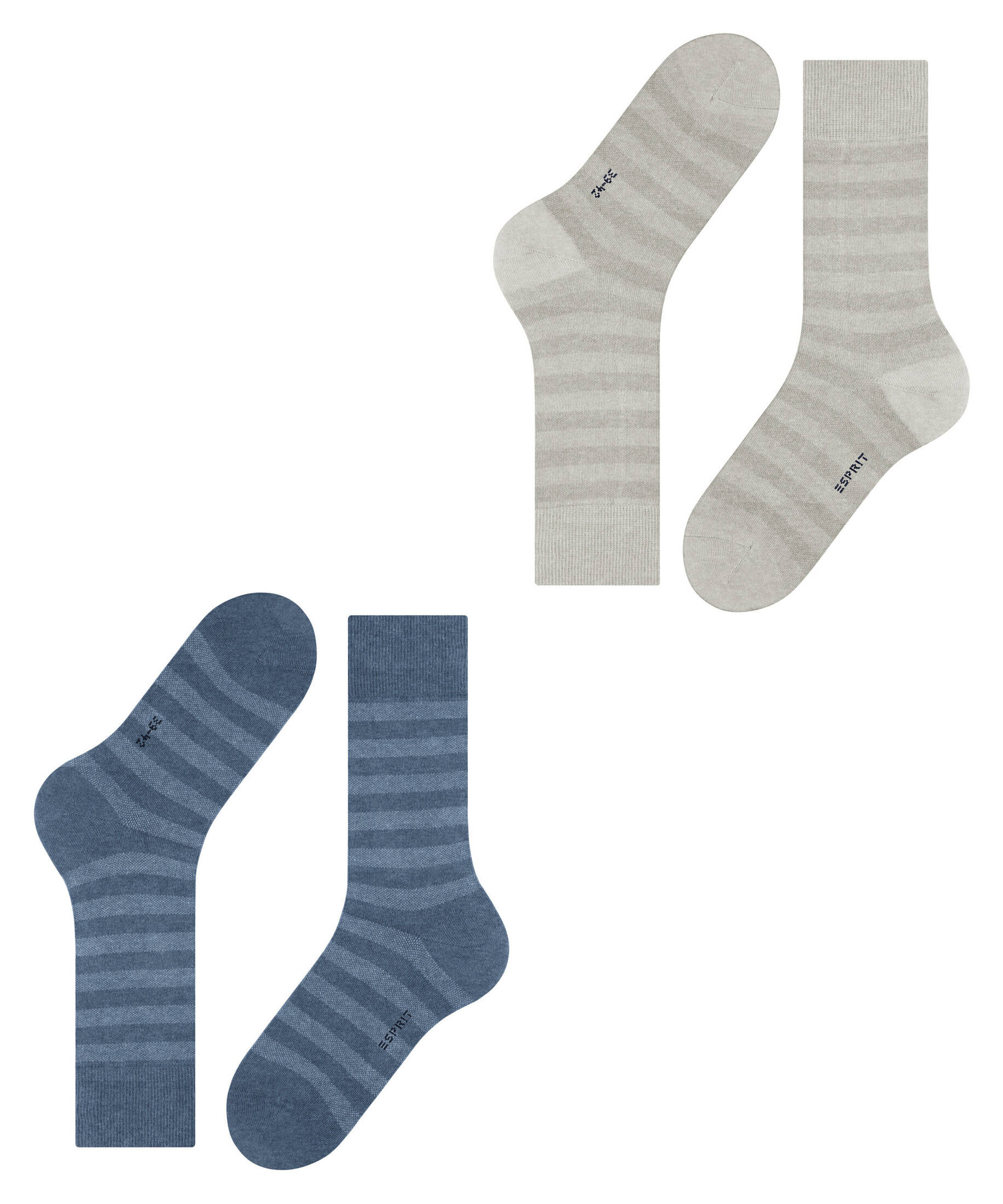Esprit| Herren Socken Mesh Stripe 2-Pack