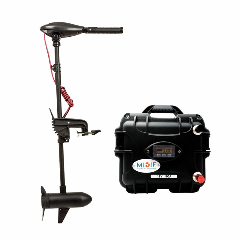 Pack Moteur Haswing Osapian 12V 55Lbs Et Batterie Lithium 12V50amp + Chargeur