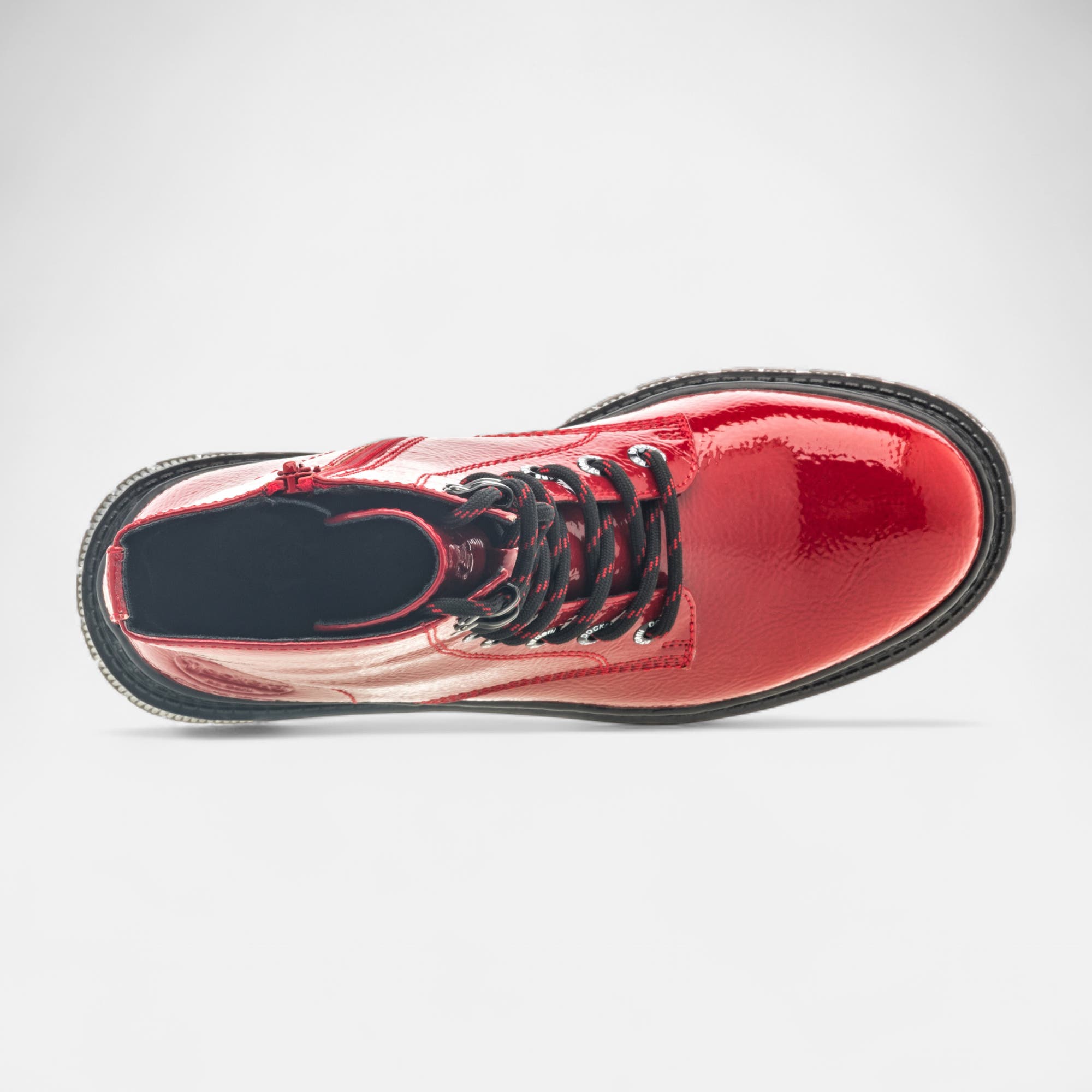 Bottines à lacets Femme rouge