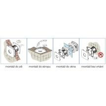 Cata X-mart 10T Axial badkamer ventilator met timer 15W Ø100mm rvs