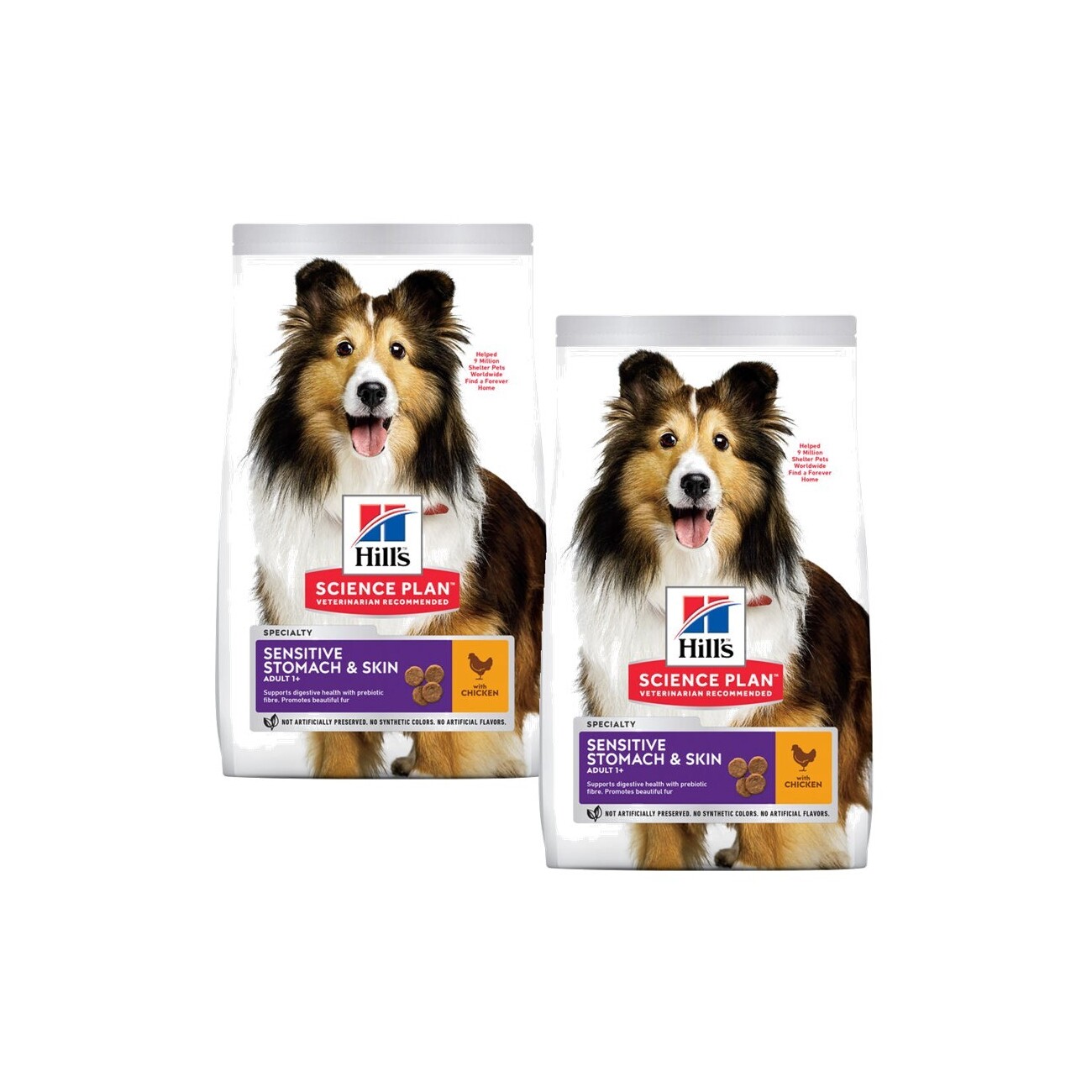 Hill's Science Plan Sensitive Stomach & Skin 2x14 kg