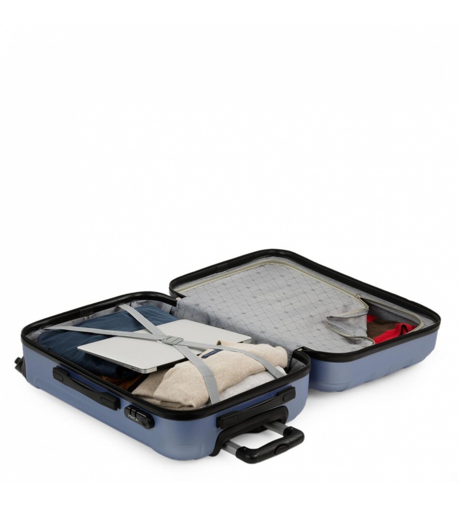 Mala de viagem com rodinhas ITACA 63 cinza
