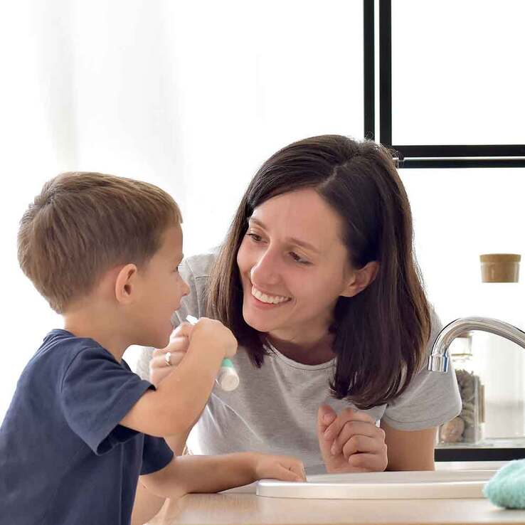 Nuvita Ersatzbürstenköpfe Sonic Clean & Care Größe M, 2 St