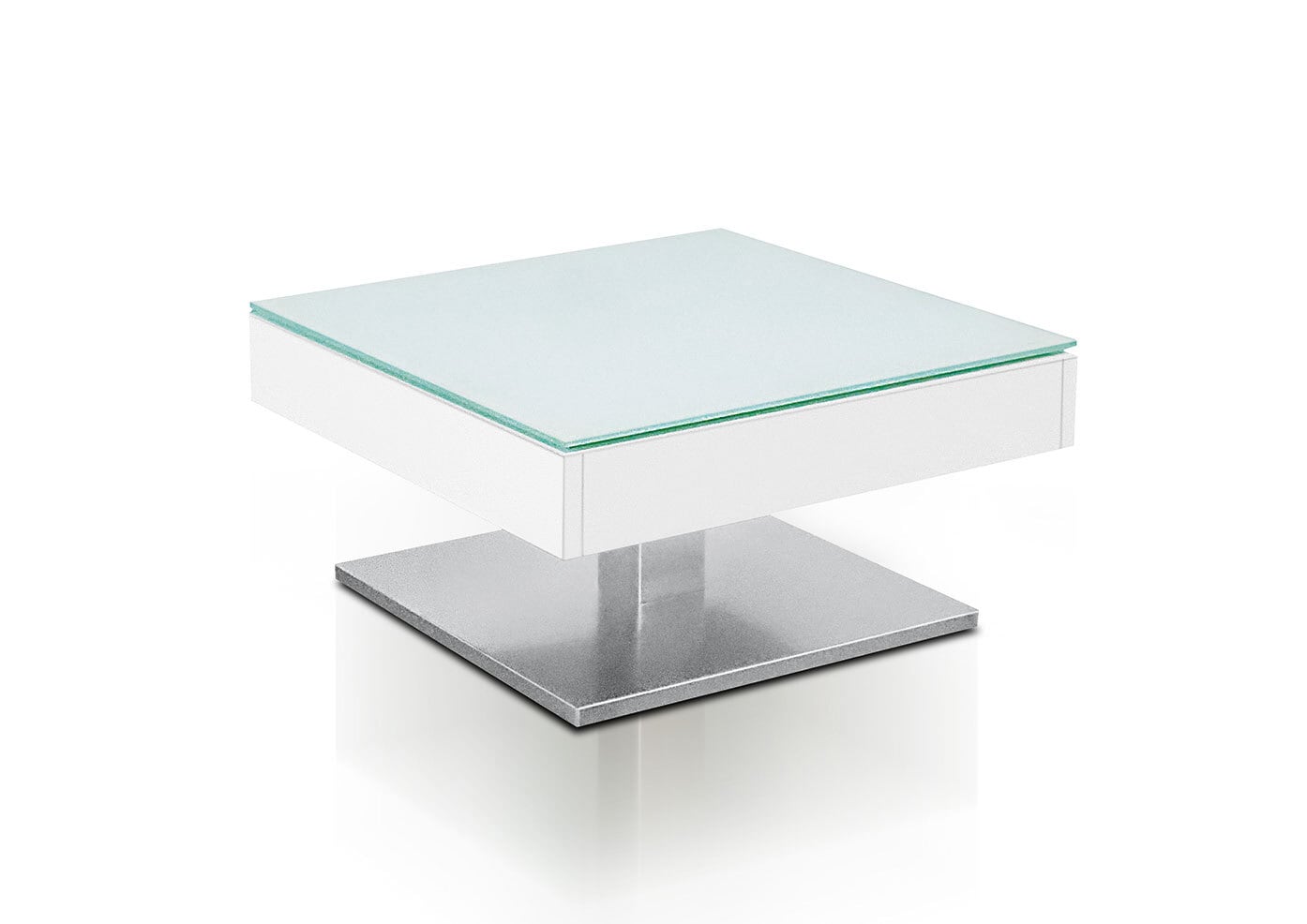 Couchtisch 75 x 38 x 75 cm Weiß