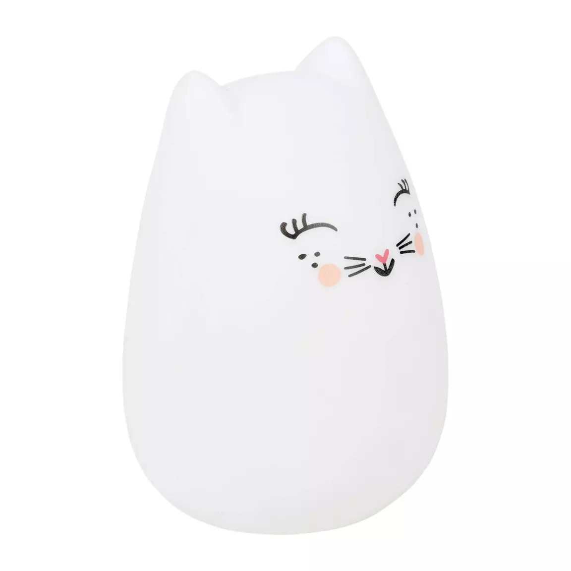 Veilleuse LED enfant (H12 cm) Chat Blanche