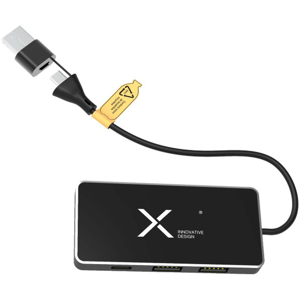 SCX.design 2PX165 - SCX.design H20 Hub USB 8-en-1 avec double entrée et 6 ports